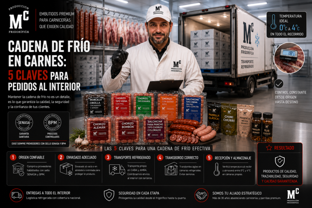 Cadena de Frío en Carnes: 5 Claves para envíos al Interior — Cadena de frío en carnes 5 claves para pedidos al interior_2