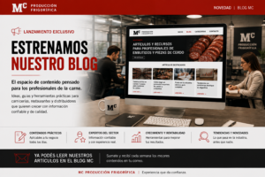 Equipo de Frigorífico MC celebrando el lanzamiento de su blog tras más de 34 años en el mercado